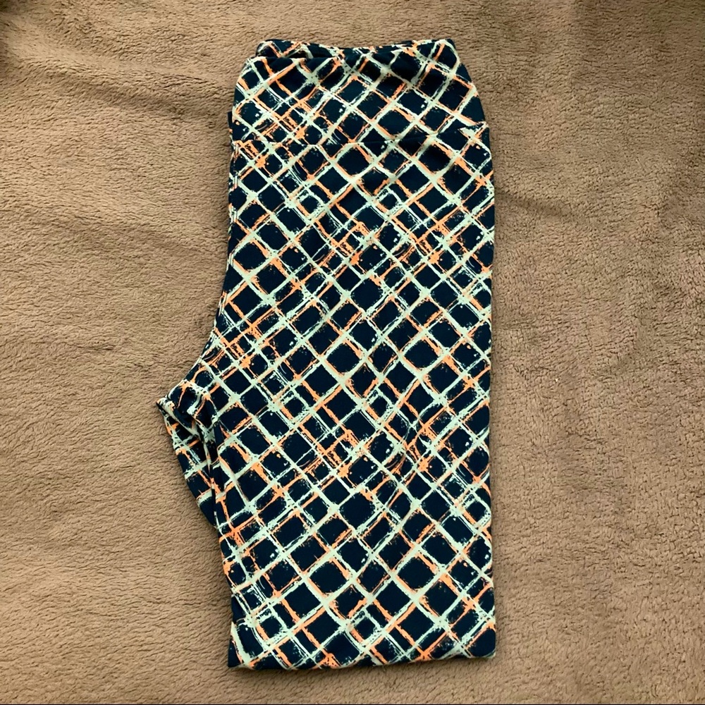 🎁🎁  $    for  $    🎁🎁 NWOT LuLaRoe Teal/Orange Pattern Leggings